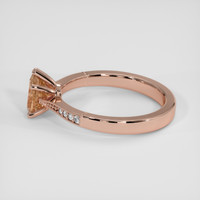 1.38 Ct. Padparadscha Sapphire Ring, 18K Rose Gold 4