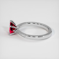 1.57 Ct. Purplish Red Ruby Ring, 10K White Gold 4