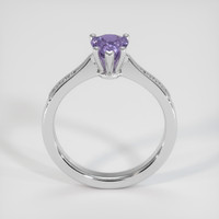 0.89 Ct. Purple Sapphire Ring, 10K White Gold 3