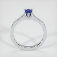 0.50 Ct. Blue Sapphire Ring, 14K White Gold 3