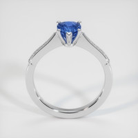 1.25 Ct. Blue Sapphire Ring, 14K White Gold 3