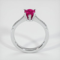 1.25 Ct. Pink Sapphire Ring, 14K White Gold 3