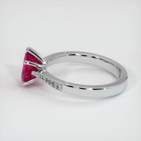 1.25 Ct. Pink Sapphire Ring, 14K White Gold 4