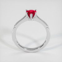1.57 Ct. Purplish Red Ruby Ring, 14K White Gold 3