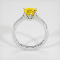 4.07 Ct. Yellow Sapphire Ring, 14K White Gold 3