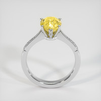 3.04 Ct. Yellow Sapphire Ring, 18K White Gold 3