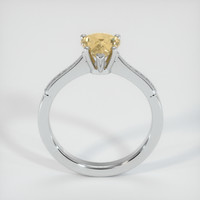 1.45 Ct. Peach Sapphire Ring, 18K White Gold 3