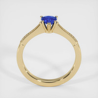 0.58 Ct. Blue Sapphire Ring, 14K Yellow Gold 3