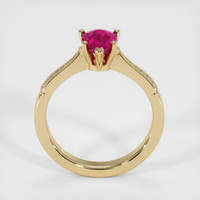 1.25 Ct. Pink Sapphire Ring, 14K Yellow Gold 3