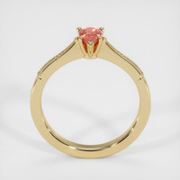 0.83 Ct. Padparadscha Sapphire Ring, 14K Yellow Gold 3