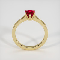 1.10 Ct. Purplish Red Ruby Ring, 14K Yellow Gold 3