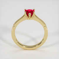 1.57 Ct. Purplish Red Ruby Ring, 14K Yellow Gold 3
