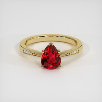 1.66 Ct. Ruby Ring, 14K Yellow Gold 1