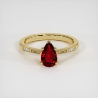 1.02 Ct. Ruby Ring, 14K Yellow Gold 1