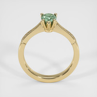 1.20 Ct. Green Sapphire Ring, 14K Yellow Gold 3