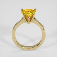 4.07 Ct. Orangish Yellow Sapphire Ring, 14K Yellow Gold 3
