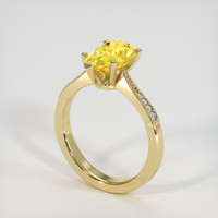 3.04 Ct. Sapphire Ring, 14K Yellow Gold 2