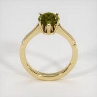 6.05 Ct. Yellowish Green Sapphire Ring, 14K Yellow Gold 3