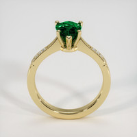 1.12 Ct. Emerald Ring, 18K Yellow Gold 3