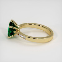 1.12 Ct. Emerald Ring, 18K Yellow Gold 4