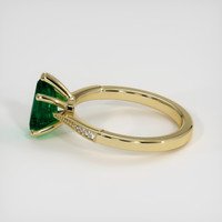 1.10 Ct. Emerald Ring, 18K Yellow Gold 4