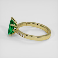 1.18 Ct. Emerald Ring, 18K Yellow Gold 4