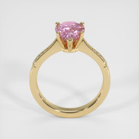 3.01 Ct. Pinkish Purple Sapphire Ring, 18K Yellow Gold 3