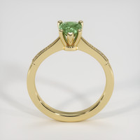 0.68 Ct. Green Sapphire Ring, 18K Yellow Gold 3