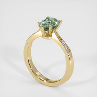 1.29 Ct. Sapphire Ring, 18K Yellow Gold 2