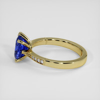2.53 Ct. Blue Sapphire Ring, 18K Yellow Gold 4