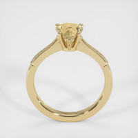 1.45 Ct. Peach Sapphire Ring, 18K Yellow Gold 3
