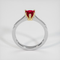 1.10 Ct. Purplish Red Ruby Ring, 14K Yellow & White 3