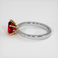 1.66 Ct. Ruby Ring, 14K Yellow & White 4