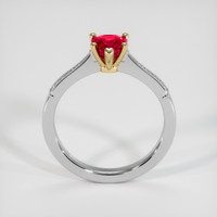 1.57 Ct. Purplish Red Ruby Ring, 18K Yellow & White 3