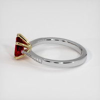 1.02 Ct. Ruby Ring, 18K Yellow & White 4