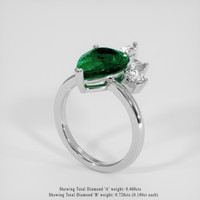 3.25 Ct. Emerald Ring, Platinum 950 2