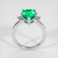 3.23 Ct. Emerald Ring, Platinum 950 3