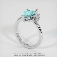 1.83 Ct. Gemstone Ring, Platinum 950 2