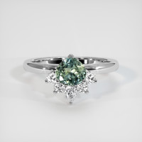 1.07 Ct. Sapphire Ring, Platinum 950 1