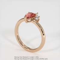 1.03 Ct. Sapphire Ring, 18K Rose Gold 2