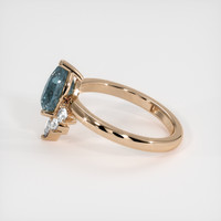 2.41 Ct. Sapphire Ring, 18K Rose Gold 4
