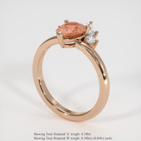 1.09 Ct. Sapphire Ring, 18K Rose Gold 2
