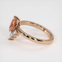 1.09 Ct. Sapphire Ring, 18K Rose Gold 4