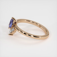 0.59 Ct. Sapphire Ring, 18K Rose Gold 4