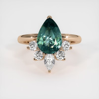 2.96 Ct. Sapphire Ring, 18K Rose Gold 1