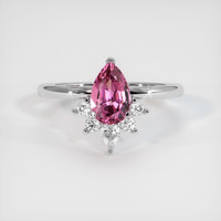 1.24 Ct. Pink Spinel Ring, 10K White Gold 1