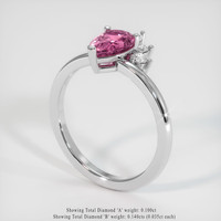 1.24 Ct. Pink Spinel Ring, 10K White Gold 2