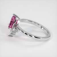 1.24 Ct. Pink Spinel Ring, 10K White Gold 4