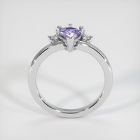 0.59 Ct. Violet Sapphire Ring, 10K White Gold 3