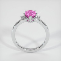 1.57 Ct. Pink Sapphire Ring, 14K White Gold 3
